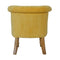 Mustard Velvet Accent Chair Living Artisan Furniture 