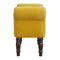 Mustard Velvet Bench Living Artisan Furniture 