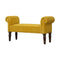 Mustard Velvet Bench Living Artisan Furniture 