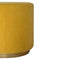 Mustard Velvet Footstool with Gold Base Living Artisan Furniture 