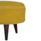 Mustard Velvet Nordic Style Footstool Living Artisan Furniture 