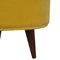 Mustard Velvet Nordic Style Footstool Living Artisan Furniture 