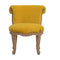 Mustard Velvet Studded Chair Living Artisan Furniture 