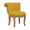 Mustard Velvet Studded Chair Living Artisan Furniture 