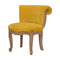Mustard Velvet Studded Chair Living Artisan Furniture 