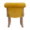 Mustard Velvet Studded Chair Living Artisan Furniture 