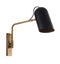 Navren Wall Light Antique Brass and Black Lighting Regency Studio 