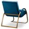Navy And Brass Ribbed Ark Chair Living Hill Interiors 