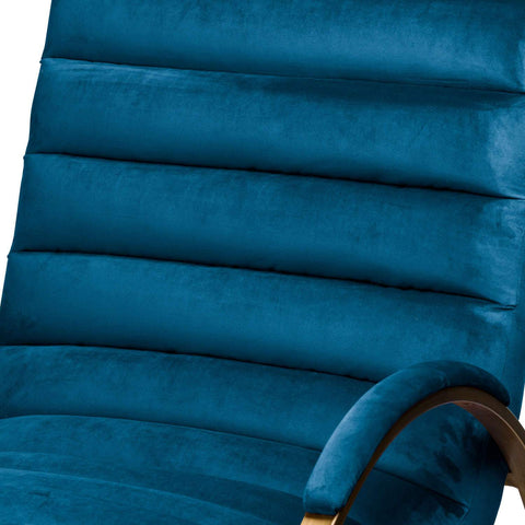 Navy And Brass Ribbed Ark Chair Living Hill Interiors 