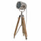 Nickel Industrial Spotlight Tripod Lamp Lighting Hill Interiors 