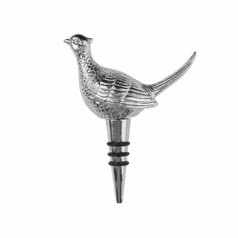 Nickel Pheasant Bottle Stopper Dining Hill Interiors 