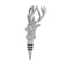 Nickel Stag Head Bottle Stopper Dining Hill Interiors 