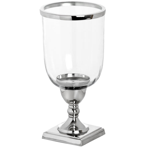 Nickel Tall Round Candle Lamp Accessories Hill Interiors 