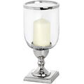 Nickel Tall Round Candle Lamp Accessories Hill Interiors 