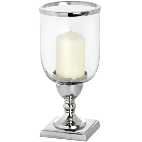 Nickel Tall Round Candle Lamp Accessories Hill Interiors 