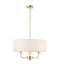 Nixon 3 Pendant Light Brass Lighting Regency Studio 