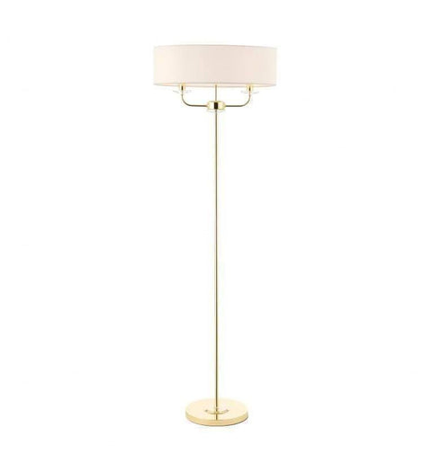 Nixon Floor Lamp Brass Lighting Regency Studio 