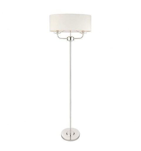 Nixon Floor Lamp Bright Nickel Lighting Regency Studio 