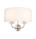 Nixon Wall Light Bright Nickel Lighting Regency Studio 