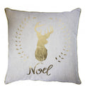 Noel Stag Metallic Printed Cushion Accessories Regency Studio 