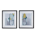 Nordic Abstract Framed Art Set of 2 Accessories Regency Studio 