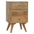 Nordic Style 4 Drawer Multi Bedside Sleeping Artisan Furniture 