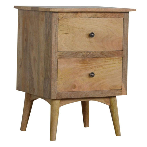 Nordic Style Bedside with 2 Drawers Sleeping Artisan Furniture 