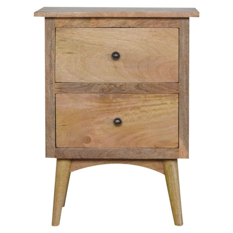 Nordic Style Bedside with 2 Drawers Sleeping Artisan Furniture 