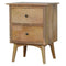 Nordic Style Bedside with 2 Drawers Sleeping Artisan Furniture 