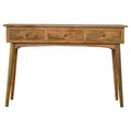 Nordic Style Console Table with 3 Drawers Living Artisan Furniture 