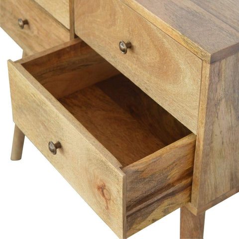 Nordic Style Console Table with 4 Drawers Living Artisan Furniture 