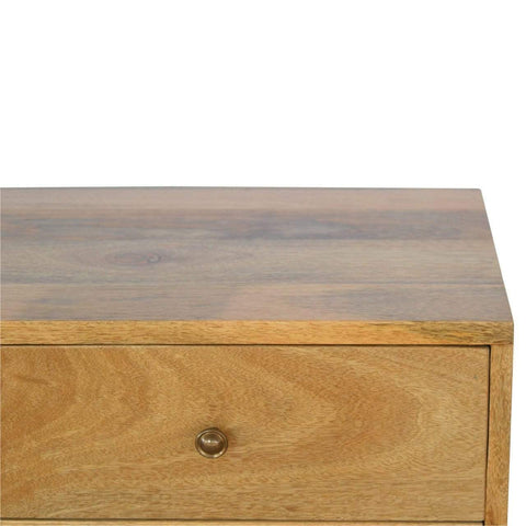 Nordic Style Console Table with 4 Drawers Living Artisan Furniture 