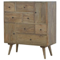 Nordic Style Multi Chest with 9 Drawers Sleeping Artisan Furniture 