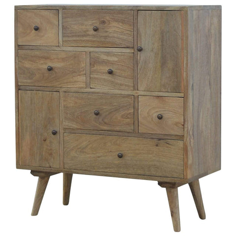 Nordic Style Multi Chest with 9 Drawers Sleeping Artisan Furniture 
