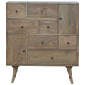 Nordic Style Multi Chest with 9 Drawers Sleeping Artisan Furniture 