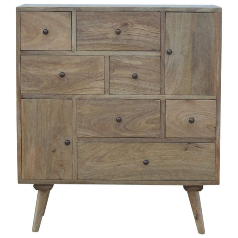 Nordic Style Multi Chest with 9 Drawers Sleeping Artisan Furniture 