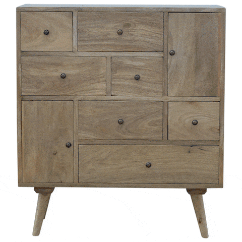 Nordic Style Multi Chest with 9 Drawers Sleeping Artisan Furniture 