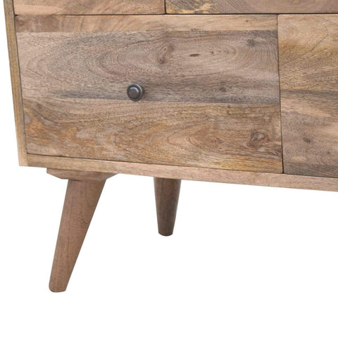Nordic Style Multi Drawer Media Unit Living Artisan Furniture 