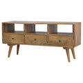 Nordic Style TV Unit with 3 Drawers Living Artisan Furniture 