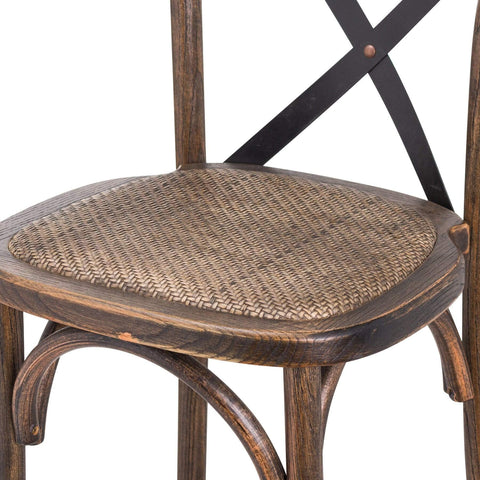 Oak Cross Back Bar Stool Dining Hill Interiors 