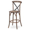 Oak Cross Back Bar Stool Dining Hill Interiors 