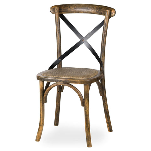 Oak Cross Back Dining Chair Dining Hill Interiors 
