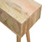 Oak-ish Gold Brass Inlay Console Table Living Artisan Furniture 