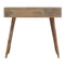Oak-ish Gold Brass Inlay Console Table Living Artisan Furniture 
