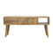 Oak-ish Gold Brass Inlay Media Unit Living Artisan Furniture 