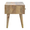 Oak-ish Gold Brass Inlay Media Unit Living Artisan Furniture 
