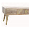 Oak-ish Gold Brass Inlay Media Unit Living Artisan Furniture 