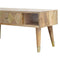 Oak-ish Gold Brass Inlay Media Unit Living Artisan Furniture 