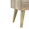 Oak-ish Gold Brass Inlay Media Unit Living Artisan Furniture 