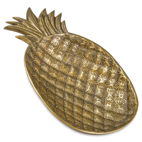 Ohlson Antique Brass Decorative Pineapple Dish Accessories Hill Interiors 
